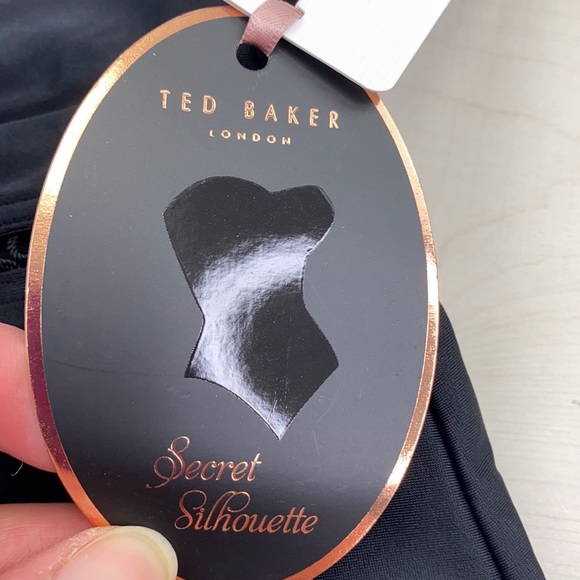 TED BAKER POINTELLE DEEP V SWIMSUIT Black NWT - Picture 9 of 11